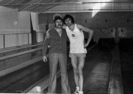 1978 - přátelský zápas v Suhlu, Viktor Petřík a Jaroslav Kandl ml.
