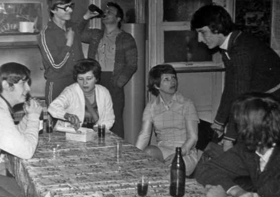 1980 - J.Seeman, L.Voráček. J.Rusová, A.Watzka, V.Janečková, Z.Kandl a J.Horák