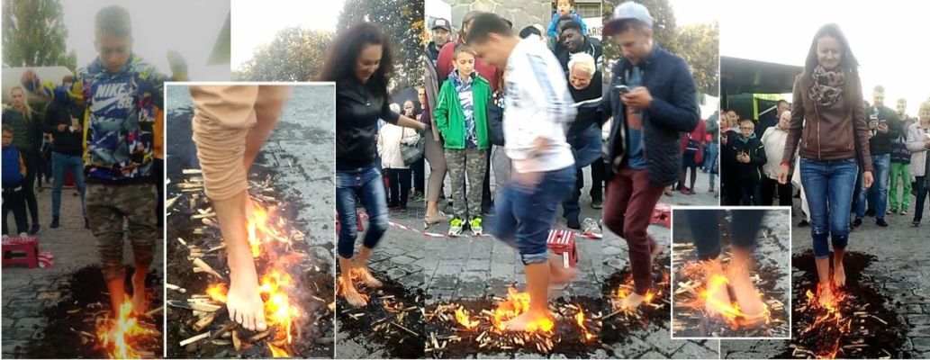 STREET FIREWALKING - pro festivaly s nedostatkem místa a neomezeným počtem návštěvníků www.chuzepoohni.cz - Chilli fest Praha 2018 - Firewalking - chůze po žhavém uhlí, flamewalking, street firewalking.