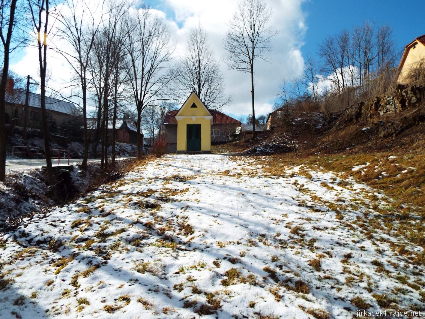 Potštát - kaple sv. Barbory v Padesáti Lánech - čelní pohled