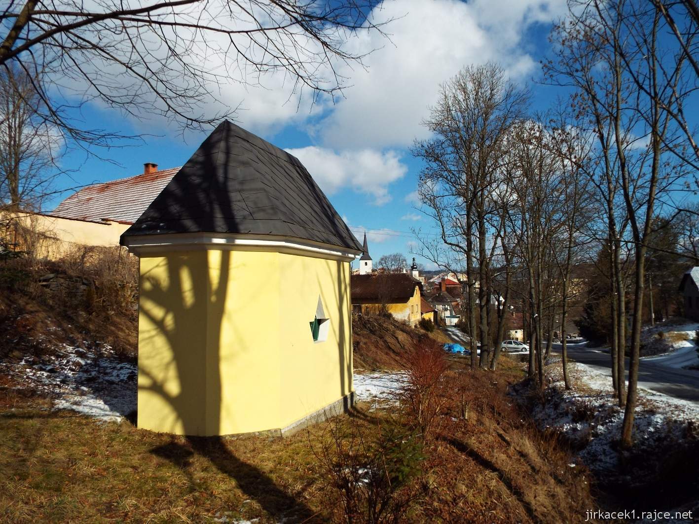 Potštát - kaple sv. Barbory v Padesáti Lánech - zadní pohled