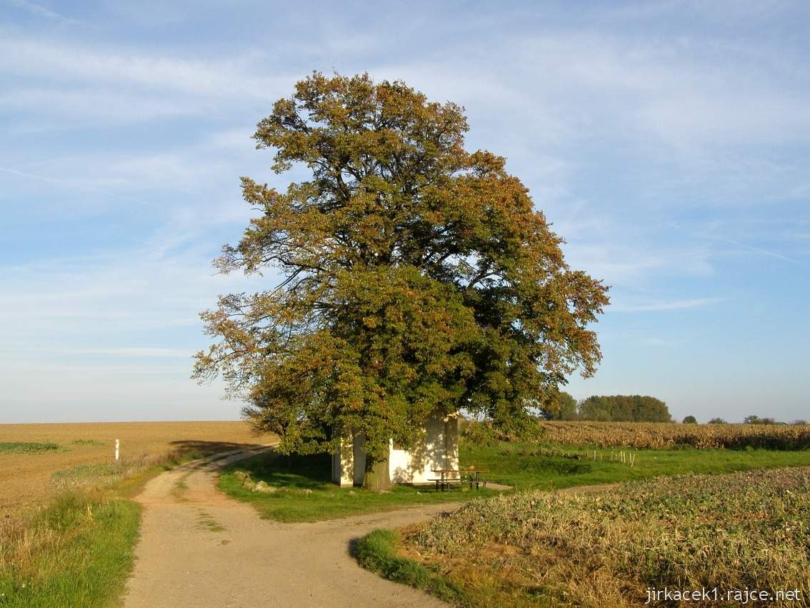 Vážany - pamětní kaple padlých občanů v obou světových válkách - boční pohled